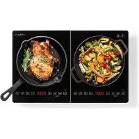 Nedis - Plaque à induction 2 foyer - sécurité enfants - 3500 w - noir kaip124cbk2