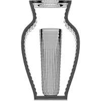 Kartell vase I SHINE (Fumé - PMMA transparent)