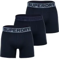 Superdry Boxers bleu marine / bleu chiné