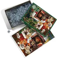 Cobble Hill Puzzle Christmas Kittens - 1000 pièces