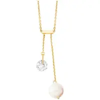 Julie Julsen Chaîne or / transparent / blanc perle