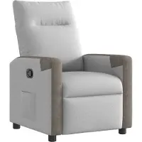 vidaXL Fauteuil relax gris nuageux Tissu