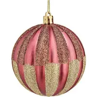 Krist+ Boule de noel - decoration de sapin Krist+ - S3612626 - + Boules de Noël 6 unités Rose Plastique