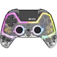 Freaks and Geeks Trade Invaders - Polychroma 4 Wireless Controller - PS4/PS3/Android/IOS/PC (Android, iOS, PC, PS3, PS4), Manette, Multicolore