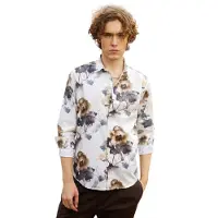 Campus Sutra T-Shirt 'Alondra' marron / gris / blanc