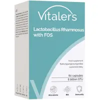 Vitaler's Lactobacillus Rhamnosus avec FOS de Vitaler – 60 gélules, végétalien, composition pure, approvisionnement pour 2 mois
