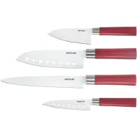 Cecotec Couteau Santoku en céramique Rouge Rouge One Size