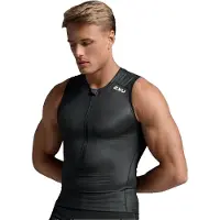 2XU Core Tri Sleeveless T-shirt Noir M Homme