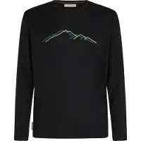 Icebreaker Merino 150 Tech Lite Rainer Ridge Long Sleeve T-shirt Noir XL Homme