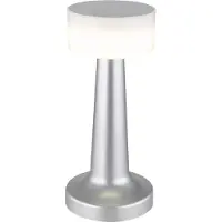 Globo Lampe de table sans fil avec batterie Touch Dimmer Lampe de table à intensité variable Argent 58447N