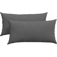 vidaXL Coussins de canapé 2 pcs Gris foncé 80 x 40 cm