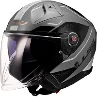LS2 OF603 Infinity II Veyron Brillant Gris Blanc 06 Casque Jet Taille 3XL