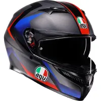 AGV K3 2.6 Striga Casque Intégral Mat/Noir/Rouge/Bleu M unisex