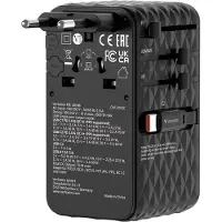 Verbatim Charge 'n' Travel 70 W, pour l'intérieur, alimentation secteur, 250 V, 10 A, noir