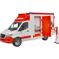BRUDER Voiture - Sprinter Ambulance av. Lumière/Son et Conducteu - - UneTaille - Voiture