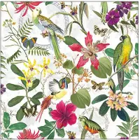 Ambiente 20 SERVIETTES PAPIER JUNGLE TROPICAL 33CM
