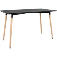 Happy Garden Table rectangulaire 120 × 70cm noire PIA