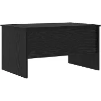 vidaXL Table basse noire imitation chêne 102 x 50,5 x 46,5 cm