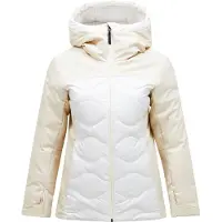 Peak Performance - Doudoune de ski en duvet - W Silverchute Helium Down Jacket Sand Fog Off White pour Femme - Taille L - Blanc