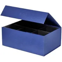 OYOY Living Boîtes de rangement L25 x W18 x H10.5 bleu