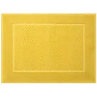 Eurofirany Badezimmerteppich aus Frottee-Baumwolle mit Zick-Zack-Muster, 50 x 70 cm (70 x 50 cm)