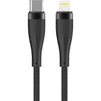 MaXlife MXUC-08 Câble USB-C - iPhone 1,0 m 27W noir nylon