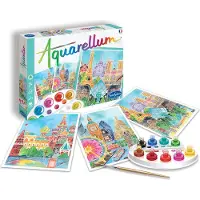 SentoSphere Puzzle Aquarellum - Capitales
