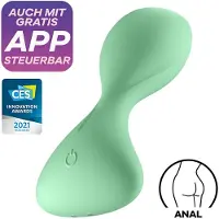 Satisfyer Plug anal connecté - - Trendsetter - Vert clair - Taille unique - Stimulation ciblée
