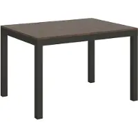 Itamoby Table Extensible 90X120/380 Cm Everyday Evolution Noyer Structure Anthracite
