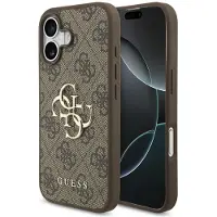 GUESS Coque 4G Metal Logo Backcover pour Apple iPhone 17 - Marron