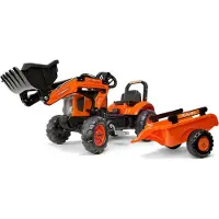 Falk KUBOTA Pedal Loader M7171 avec remorque