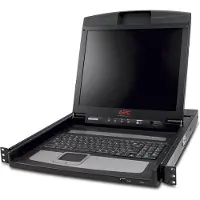 APC Rack LCD Console - Français, Commutateur KVM, Noir