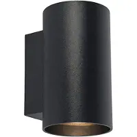 QAZQA Applique murale design noire avec 2 Wifi GU10 - Sandy