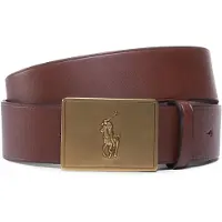 Ralph Lauren Ceinture marron châtaigne / jaune