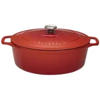 CHASSEUR Cocotte ovale en fonte émaillée 33cm rubis sublime - - PUC473358 -