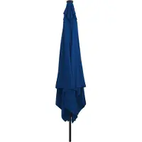 vidaXL Parasol de jardin bleu azur 295 x 295 x 245 cm