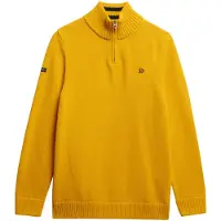 Superdry M6110706a Half Zip Sweater Jaune S Homme