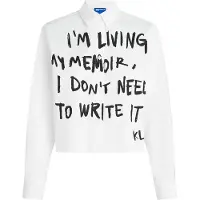 Karl lagerfeld Jeans A4w11006 Long Sleeve Shirt Blanc XS Femme