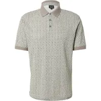 Armani Exchange pour homme. XM002015AF10366F0143 Polo gris allover crème (L), Casuel, Coton, Manche courte