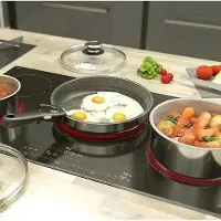 Cstore Backen 391505 - Set De Poeles - Inox - 5 Pieces - Tous Feux Dont Induction