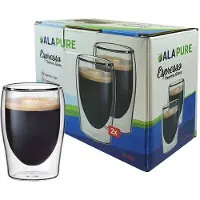 Alapure Verres isothermes à espresso à double paroi ALA-GLS11