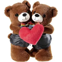 Heunec Ours de mariage affectueux avec cœur, Ours + Ours
