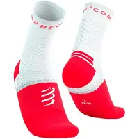Compressport Chaussettes Pro Marathon Socks V2.0 Rouge Blanc, Taille Taille 1