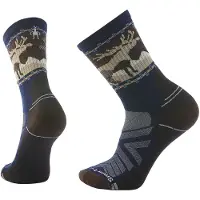 Smartwool Hike Light Cushion Mountain Moose Crew Socks Bleu EU 34-37