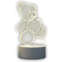 Extralink Veilleuse 3D pour enfants Bébé, lampe ours en peluche, lampe à motif ours en peluche LED