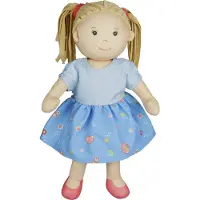 Heless Stoffpuppe "Nela" mit Kleidchen zum An- und Ausziehen, 32 cm