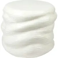 Broste Copenhagen Table en faïence blanc cassé