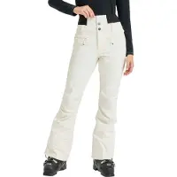 Roxy - Pantalon de ski taille haute - Rising High Pant Whisper White pour Femme - Taille S - Blanc