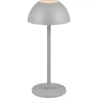 TRIO Lampe de table Ricardo gris Ø 13,5cm