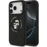 Karl Lagerfeld Karl&choupette Ring Magsafe Iphone 17 Pro Max Phone Case Noir